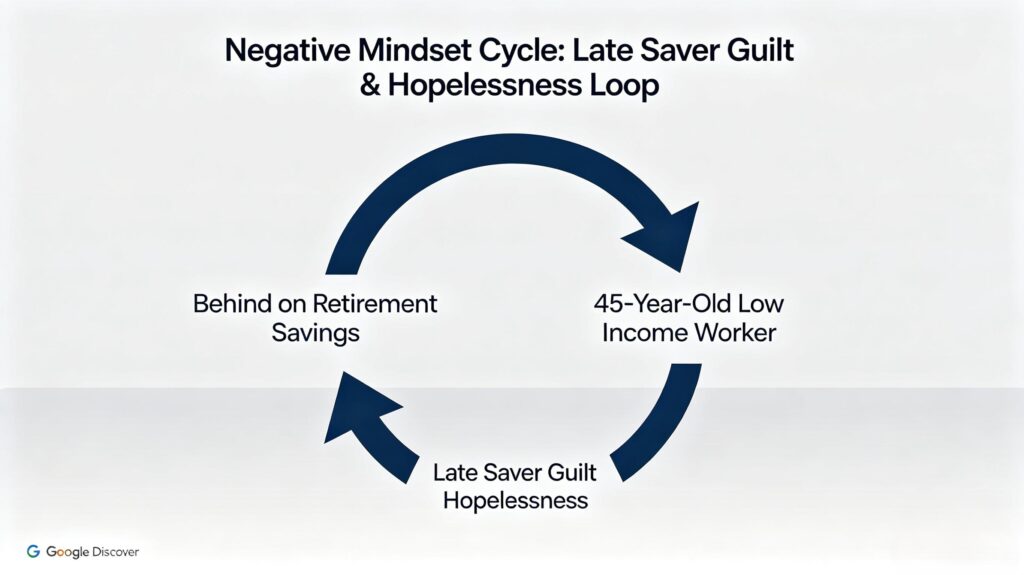mental blocks making 45 year olds feel hopeless about retirement savings
