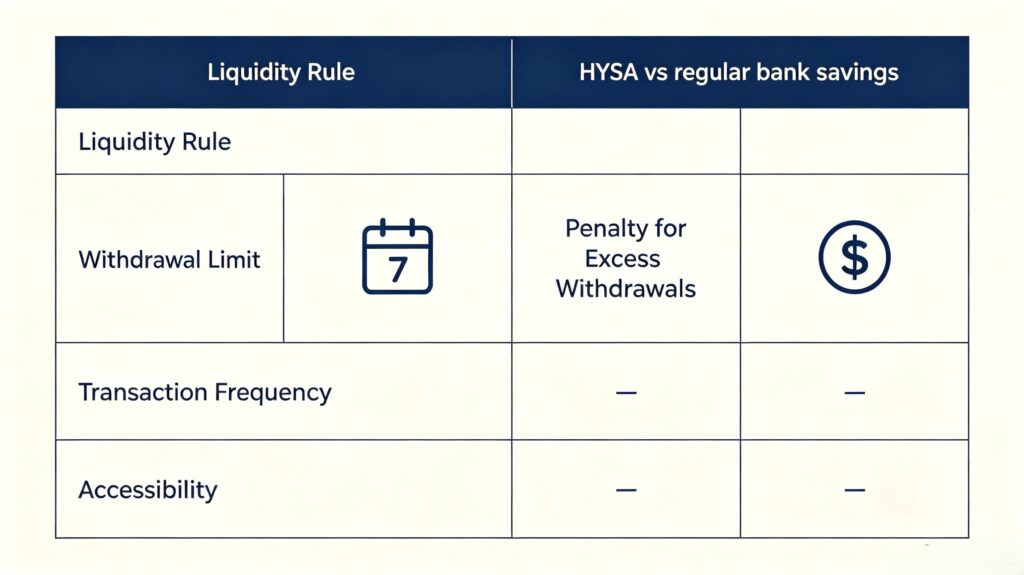 should i move emergency fund to HYSA as fed cuts interest rates 2026 comparison of HYSA vs traditional savings liquidity limits and withdrawal rules
