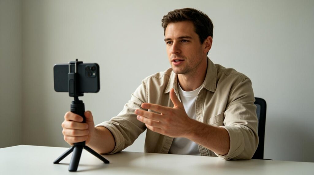 low income white worker create free finance short videos to earn extra money without investment