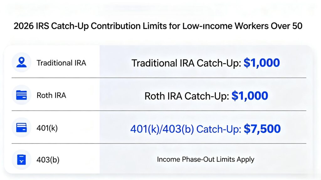2026 IRS catch up contribution rules for late retirement savers over 50
