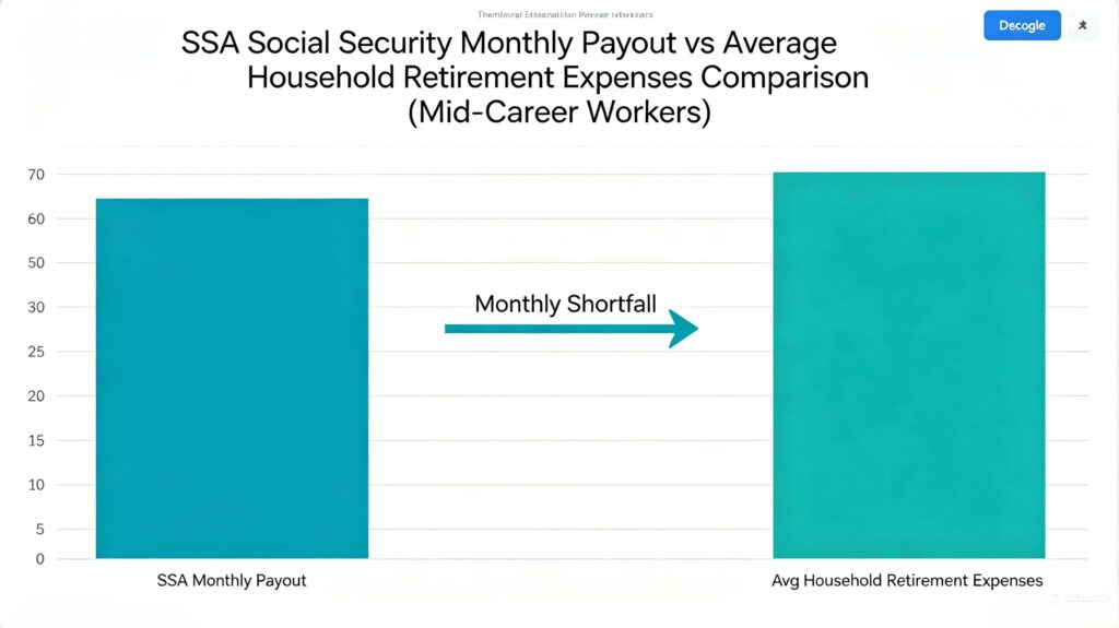 SSA social security benefit coverage percentage for retirement living costs
