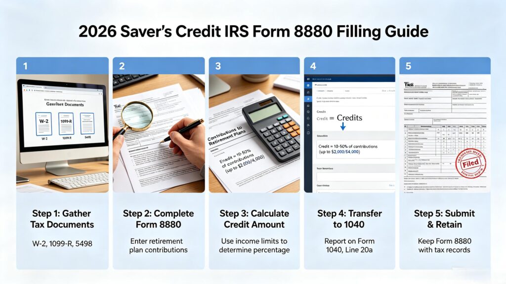 How to file IRS Form 8880 for 2026 Saver's Credit

