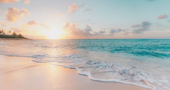 Peaceful future retirement by the ocean with savings plan