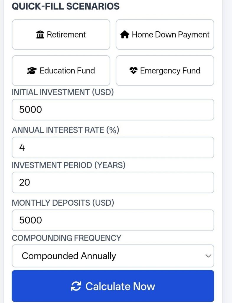 Using a retirement savings calculator to plan your financial future