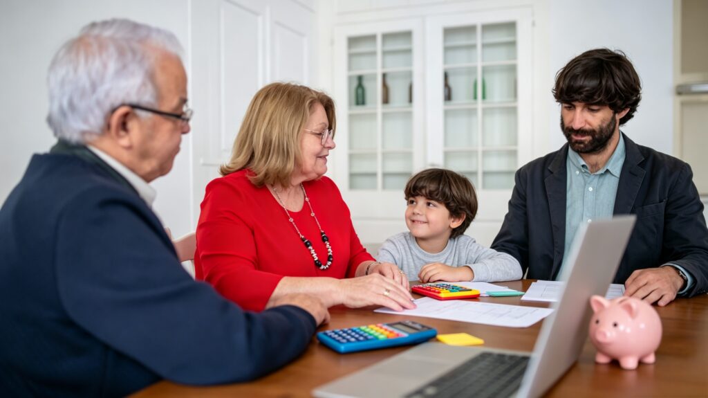 Senior couple enjoying a peaceful retirement while planning their savings